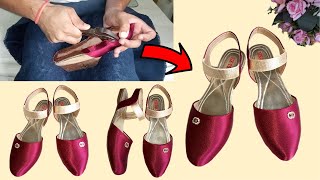 How to Make Handmade Ballet Shoe with Simple Tools  Easy Ballet Shoe Making Tutorial [upl. by Sorel]