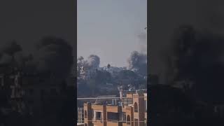 Heavy bombing by Israel forces targets the city of Nabatieh southern Lebanon breakingnews [upl. by Libna272]