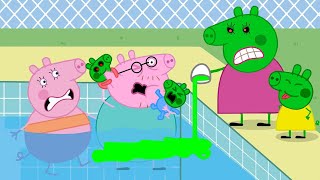 Zombie Apocalypse Zombies Appeared At The Halloween Party 🧟‍♂️🧟‍♀️  Peppa Pig Funny Animation [upl. by Ardekan140]