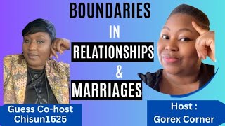 BOUNDARIES IN RELATIONSHIPS amp MARRIAGES [upl. by Grim]