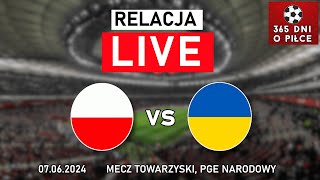 POLSKA  UKRAINA  MECZ TOWARZYSKI PRZED EURO 2024  RELACJA NA ŻYWO [upl. by Adnal680]