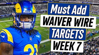 Week 7 Waiver Wire Adds  2023 Fantasy Football Advice [upl. by Aronoel]