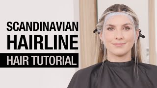 Scandinavian Hairline Blonding Technique  Trending Hair Color Tutorial  Kenra Color [upl. by Fine]