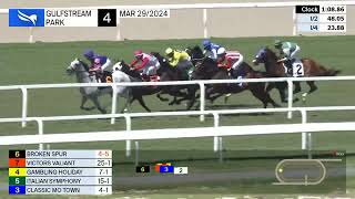 Gulfstream Park Carrera 4  29 de Marzo 2024 [upl. by Sihonn]