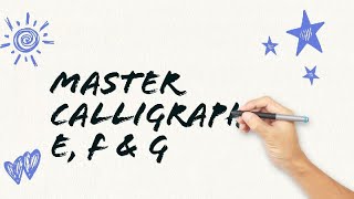 Mastering Calligraphy How to Write E F and G Like a Pro ✒️ calligraphy art ytviral learning [upl. by Telracs]