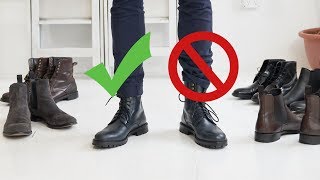 How to Style Boots This Fall  Mens Chelsea Combat and Dress Boot Inspiration [upl. by Jilleen]