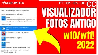 Como Instalar Visualizador De Fotos Antigo No NOVO Windows 11 2022 [upl. by Wilen]