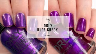 Orly Flight of Fancy Dupe Check  25 Sweetpeas [upl. by Everrs659]