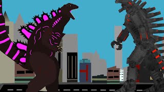 Shin godzilla vs Mechagodzilla stick nodes pro [upl. by Kennett184]