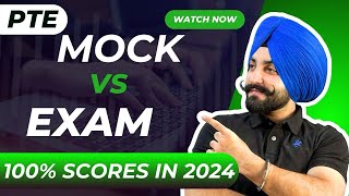 PTE mock test vs real exam score how get 90 scores in 2024  Gurwinder Sir [upl. by Dielu414]