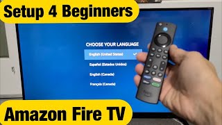 Amazon Fire TV How to Setup for Beginners step by step [upl. by Gabrielson]