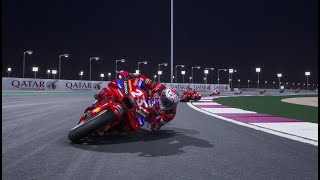 ENEA BASTIANINI VS JORGE MARTIN MOTOGP QATAR TEST 2024 SEASONS MOD TV REPLAY [upl. by Meisel]