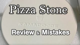 Kamado Joe Pizza Stone Review and Tips on 1st Pizza Cook [upl. by Ardekahs]