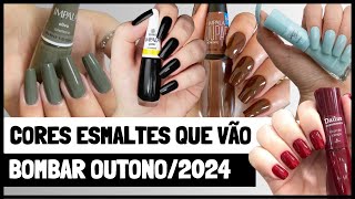 CORES DE ESMALTE PARA OUTONO2024 [upl. by Cha909]