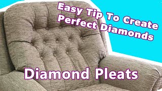 BEST Stitched Diamond Tufting tutorial  UPHOLSTERY FOR BEGINNERS  FaceLiftInteriors [upl. by Nylteak728]