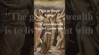 Plato life changing quote on Simple Living platoquotes platowisdom lifechangingquotes [upl. by Avi453]