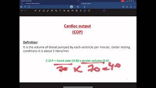 L6 physiology Cardiac Output CVS 43 [upl. by Notyalc]