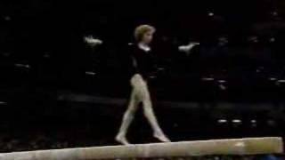 Yvonne Tousek  1996 Olympics Team Compulsories  Balance Beam [upl. by Latnahc230]