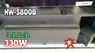 Samsung HWS800B 330W 312ch Dolby Atmos Soundbar  Bass Sound Test🔥🔥 [upl. by Adyahs715]