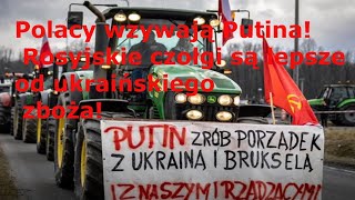 Polacy wołają do Putina i on ich usłyszał PutinawPolsce Polscyrolnicyprotestują [upl. by Ellehcsor]