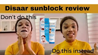 How to Use Disaar Sunscreen  Sunscreen  Product Review skincare sunprotection [upl. by Pacificia372]