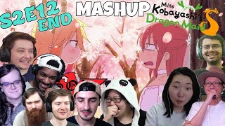 Miss Kobayashis Dragon Maid S Episode 12 END Reaction Mashup [upl. by Eimat]