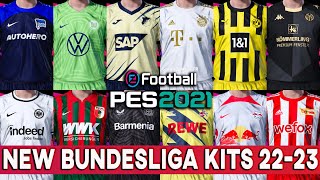 PES 2021 NEW BUNDESLIGA KITS 2223 [upl. by Erreit]