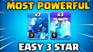 Most Powerful  TH12 Electro Dragon With Clone Spell Attack Strategy in Clash of Clans [upl. by Anytsirhc10]