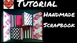 Handmade Scrapbook Tutorial  DIY Scrapbook [upl. by Erlinna]