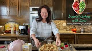 Lanas Deboned Turkey amp Stuffing Recipe [upl. by Yeloc]