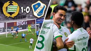 HAMMARBY IF 10 HALMSTADS BK  HIGHLIGHTS [upl. by Ellenohs]