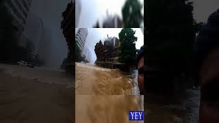 Flash Flood Causes Building to Collapse PowerOfNature YesEpicYes Disaster [upl. by Newman]