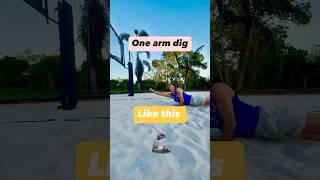 How to one arm dig in volleyball 🏐 volleyball volleyballworld volley fyp [upl. by Leandre]