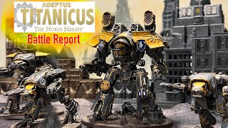 Adeptus Titanicus Quick Fire Battle Report [upl. by Bernstein]