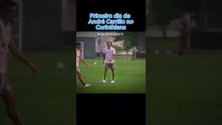 Primeiro dia de André Carrillo no Corinthians [upl. by Carr299]