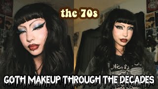 70s makeup goth makeup through the decades [upl. by Beata228]