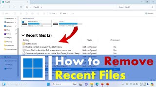 How to Remove Recent Files from Windows 11 [upl. by Esma607]