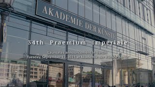 2023 Praemium Imperiale Laureates announcement in Berlin 【Official Video】 [upl. by Perlis]