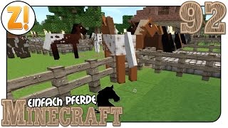 Minecraft  Einfach Pferde Mehr Platz für die Pferde 92  Lets Play DEUTSCH [upl. by Ingar]