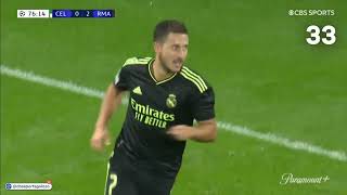 Dominant Real Madrid String 33 Passes to Produce Hazards Goal vs Celtic  CBS Sports Golazo [upl. by Adnolohs]