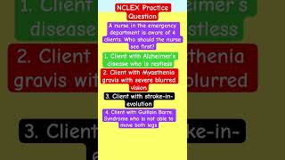 NCLEX Practice Question  NCLEX Question amp Answer  Med Surg  ADAPT NCLEX nclex rn lpn shorts [upl. by Murdoch]