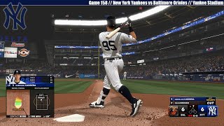 MLB THE SHOW 24  New York Yankees vs Baltimore Orioles  Game 158 [upl. by Atnoek]