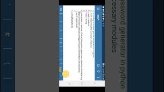 how to make a unhackable pasword generator usingpythonpyroid3codingfandashorts [upl. by Irved]
