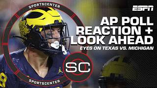 BIGGEST CHANGES in AP Poll Week 2 👀  LOOKING AHEAD to Texas vs Michigan  SportsCenter [upl. by Kreda]