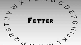 How to Say or Pronounce Fetter [upl. by Asiela403]