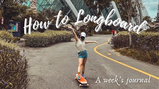 I learned how to longboard  tricks in a week FULL JOURNEY Progression Vlog  Amateur Tries [upl. by Innoc884]