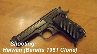 Shooting Helwan Beretta 1951 Clone [upl. by Bronez]