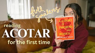 🐺✨reading ACOTAR for the first time full spoiler amp reactions [upl. by Ymmac]