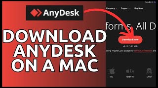 How to Download AnyDesk App on MacBook 2024 [upl. by Ahcsropal]