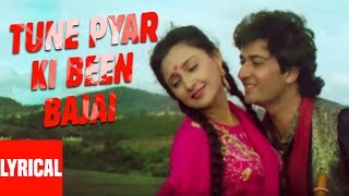 Tune Pyar Ki Been Bajai Lyrical Video  Aayee Milan Ki Raat  Anuradha P Mahd Aziz AvinashShaheen [upl. by Cheney200]